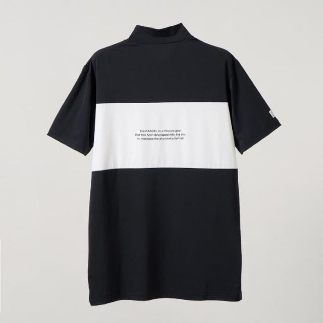 バンデル ゴルフ モックシャツ メンズ 半袖 シャツ ハイネック モックネック 吸水速乾 UVカット 消臭 ゴルフウェア ブランド 無地 ロゴ BANDEL GOLF BGS-5SBPMC_5