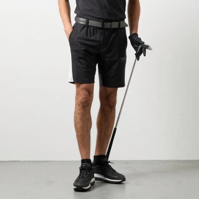 バンデル ゴルフ パンツ メンズ ハーフパンツ ズボン ストレッチ 吸水速乾性 接触冷感 通気性 ゴルフウェア ブランド 無地 ロゴ BGS-6SSCHP BANDEL GOLF_10