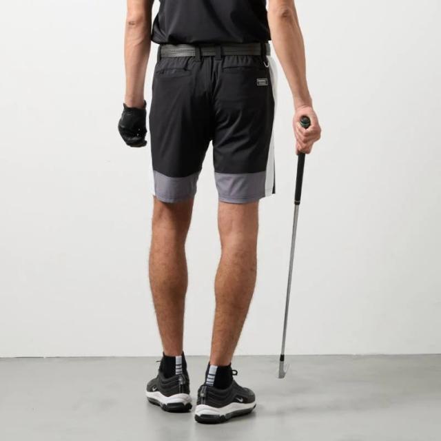 バンデル ゴルフ パンツ メンズ ハーフパンツ ズボン ストレッチ 吸水速乾性 接触冷感 通気性 ゴルフウェア ブランド 無地 ロゴ BGS-6SSCHP BANDEL GOLF_11