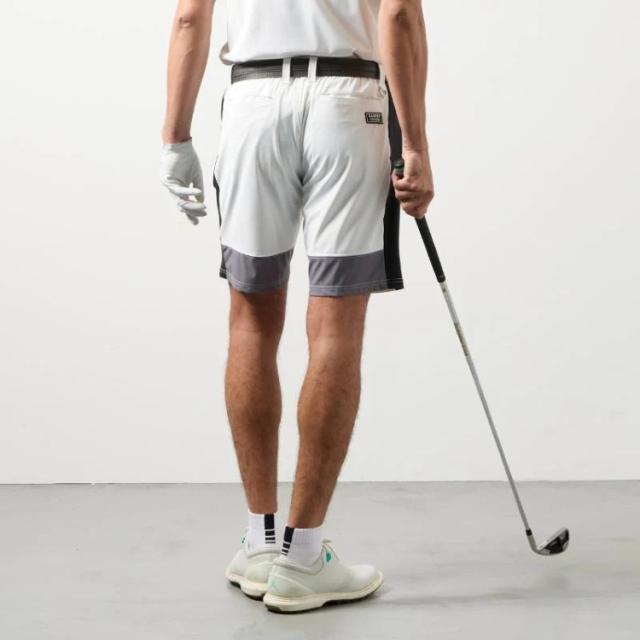 バンデル ゴルフ パンツ メンズ ハーフパンツ ズボン ストレッチ 吸水速乾性 接触冷感 通気性 ゴルフウェア ブランド 無地 ロゴ BGS-6SSCHP BANDEL GOLF_13