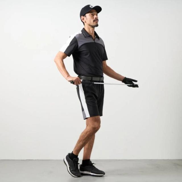バンデル ゴルフ パンツ メンズ ハーフパンツ ズボン ストレッチ 吸水速乾性 接触冷感 通気性 ゴルフウェア ブランド 無地 ロゴ BGS-6SSCHP BANDEL GOLF_15