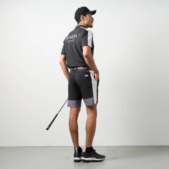 バンデル ゴルフ パンツ メンズ ハーフパンツ ズボン ストレッチ 吸水速乾性 接触冷感 通気性 ゴルフウェア ブランド 無地 ロゴ BGS-6SSCHP BANDEL GOLF_16