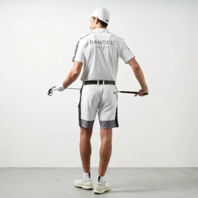 バンデル ゴルフ パンツ メンズ ハーフパンツ ズボン ストレッチ 吸水速乾性 接触冷感 通気性 ゴルフウェア ブランド 無地 ロゴ BGS-6SSCHP BANDEL GOLF_19