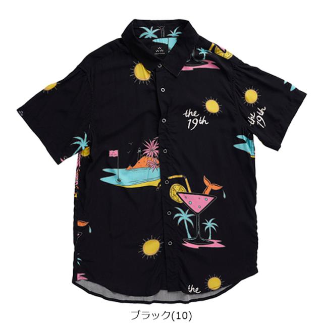 バーズオブコンドル ゴルフ ポロシャツ メンズ 半袖 シャツ ゴルフウェア レーヨン ブランド 春 夏 総柄 BIRDS OF CONDOR TEMC3BD SH22106_1