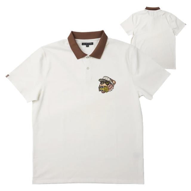 BACK スポーツ BRIEFING ホワイトラグランスリーブシャツ