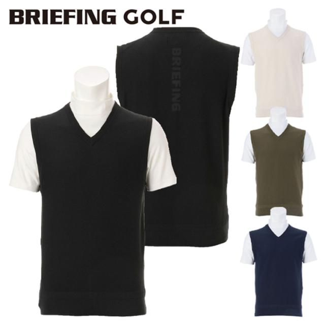 送料込み 新品 未使用 ブリーフィング ゴルフ Vネック ニット ベスト メンズ Mサイズ ブラック BRIEFING GOLF 送料込み 新品 未使用 ブリーフィング ゴルフ Vネック ニット