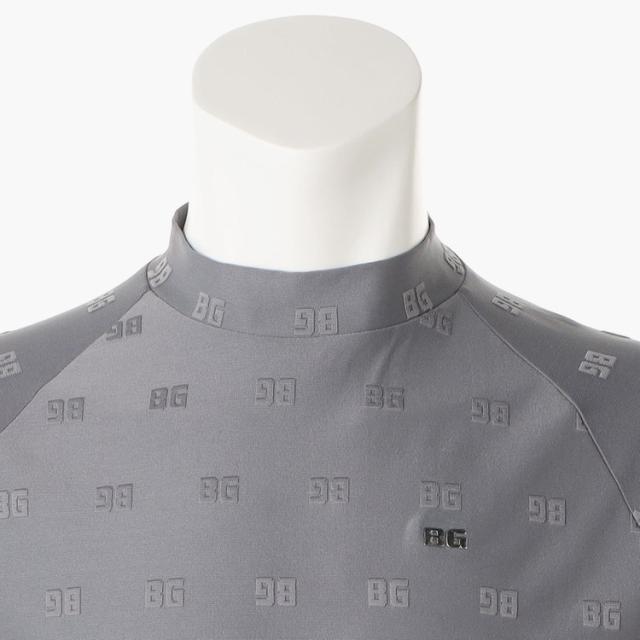 ブリーフィング ゴルフ モックシャツ メンズ シャツ 半袖 ハイネック モックネック ストレッチ 総柄 ジャガード ゴルフウェア ブランド ロゴ BRIEFING BRG241M06_15