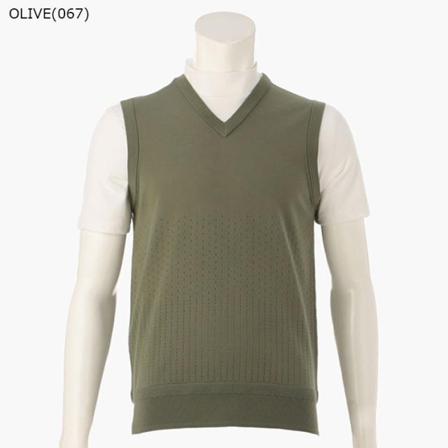 ブリーフィング ゴルフ ベスト メンズ Vネック ニット 撥水 ゴルフ