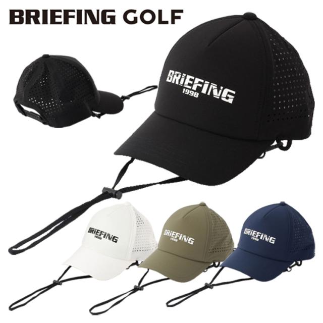 ブリーフィング ゴルフ キャップ メンズ メッシュキャップ 帽子 ストラップ メッシュ サーフキャップ ゴルフウェア 無地 ロゴ ブランド BRIEFING GOLF BRG241MD9