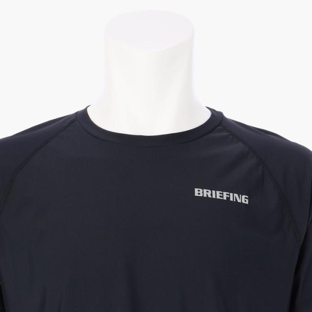 ブリーフィング Tシャツ メンズ クルーネック 半袖 シャツ ストレッチ 接触冷感 UVカット ブランド 無地 ロゴ BRIEFING ALG BRM241M01 ブリーフィング Tシャツ メンズ クルーネック 半袖 シャツ ストレッチ