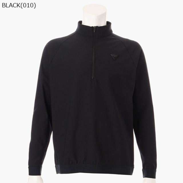ブリーフィング ゴルフ モックシャツ メンズ 長袖 シャツ ハイネック ハーフジップ 裾リブ メッシュ ストレッチ UVカット 吸汗速乾 ラグランスリーブ リラックスフィット ゴルフウェア ブランド ロゴ BRIEFING GOLF BRG253M14_3