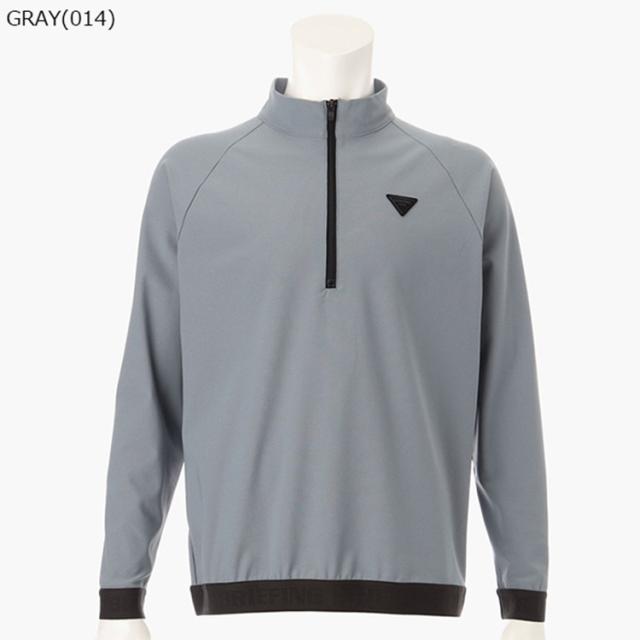 ブリーフィング ゴルフ モックシャツ メンズ 長袖 シャツ ハイネック ハーフジップ 裾リブ メッシュ ストレッチ UVカット 吸汗速乾 ラグランスリーブ リラックスフィット ゴルフウェア ブランド ロゴ BRIEFING GOLF BRG253M14_4