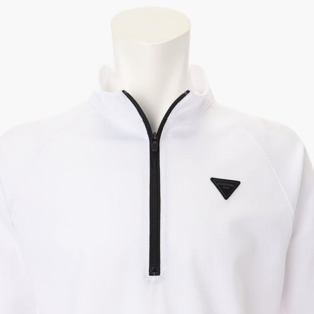 ブリーフィング ゴルフ モックシャツ メンズ 長袖 シャツ ハイネック ハーフジップ 裾リブ メッシュ ストレッチ UVカット 吸汗速乾 ラグランスリーブ リラックスフィット ゴルフウェア ブランド ロゴ BRIEFING GOLF BRG253M14_6