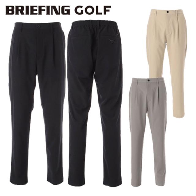 ブリーフィング ゴルフ パンツ メンズ ストレッチ 吸汗速乾 冷却効果 クールコア テーパード フルレングス 長ズボン 10分丈 リラックスフィット ゴルフウェア ブランド 無地 ロゴ BRIEFING GOLF BRG253M17