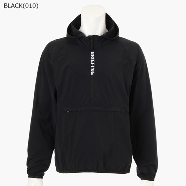 ブリーフィング ゴルフ ブルゾン メンズ 長袖 フード ポケッタブル ハーフジップ ストレッチ ラグランスリーブ 軽量 撥水 バックロゴ ジャケット ゴルフウェア ブランド 無地 ロゴ BRIEFING GOLF BRG253M20_2