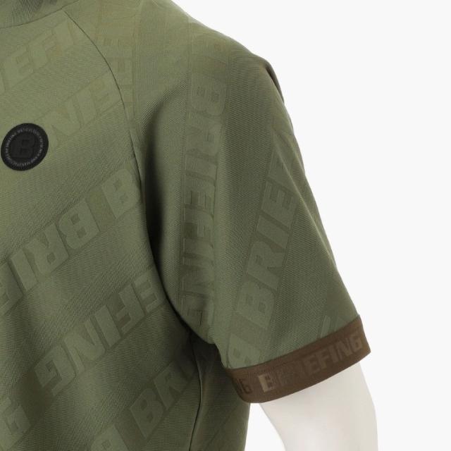 ブリーフィング ゴルフ モックシャツ メンズ 半袖 シャツ ハイネック