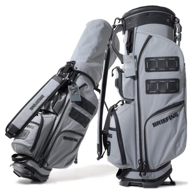 ブリーフィング ゴルフ キャディバッグ スタンドバッグ メンズ 8.5型 4分割 約3.4kg CR-9 エコー レザー ゴルフバッグ レア ブランド BRG241D18 BRIEFING GOLF