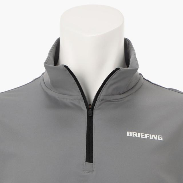 ブリーフィング ゴルフ モックシャツ メンズ 長袖 ハーフジップ シャツ