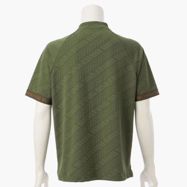 ブリーフィング ゴルフ モックシャツ メンズ 半袖 シャツ ハイネック