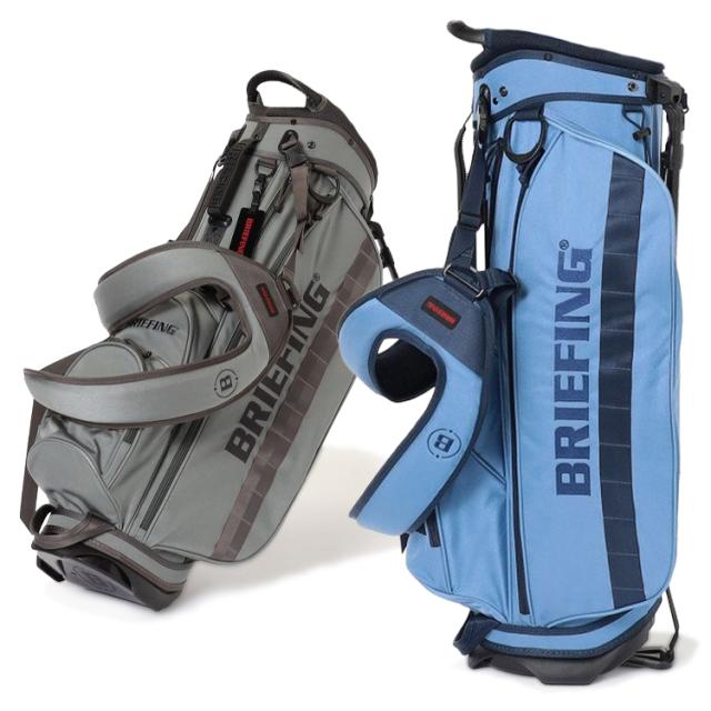 BRIEFING スタンド付きキャディバッグ グレー 即納 BRIEFING GOLF