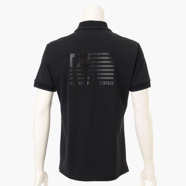 ブリーフィング ゴルフ ポロシャツ メンズ 半袖 シャツ ストレッチ UVカット 透け防止 接触冷感 星条旗モチーフ バックロゴ ゴルフウェア ブランド シンプル 無地 ロゴ BRIEFING GOLF BRG253M05 ブリーフィング ゴルフ ポロシャツ メンズ 半袖 シャツ ストレッチ UV