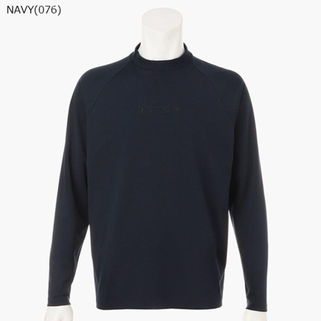 ブリーフィング ゴルフ モックシャツ メンズ 長袖 シャツ ハイネック モックネック ストレッチ 吸水速乾 UVカット ラグランスリーブ リラックスフィット ゴルフウェア ブランド ロゴ BRIEFING GOLF BRG261M17