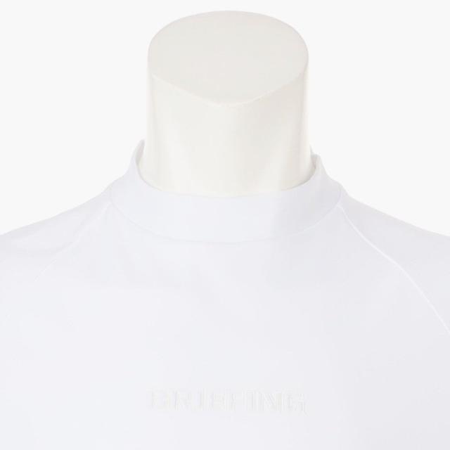 ブリーフィング ゴルフ モックシャツ メンズ 長袖 シャツ ハイネック モックネック ストレッチ 吸水速乾 UVカット ラグランスリーブ リラックスフィット ゴルフウェア ブランド ロゴ BRIEFING GOLF BRG261M17