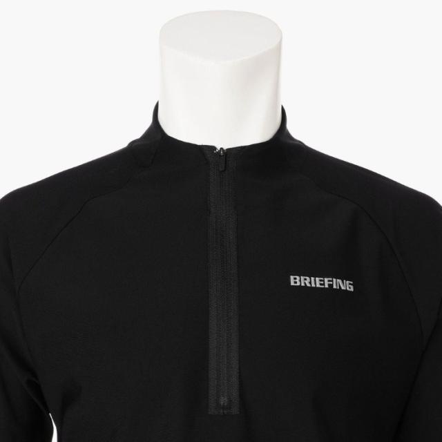 ブリーフィング　ハイネック　長袖シャツ　ブラック　XL ブリーフィング ゴルフ モックシャツ メンズ 長袖 シャツ ハイネック