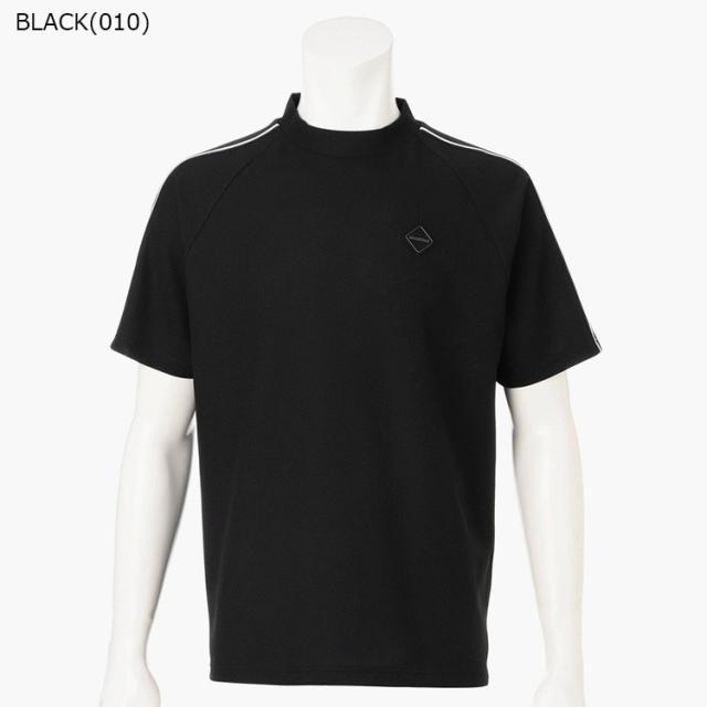【超美品】BRIEFING ゴルフウェア モックネック 半袖シャツ ブラック M ブリーフィング ゴルフ モックシャツ メンズ 半袖 シャツ ハイネック