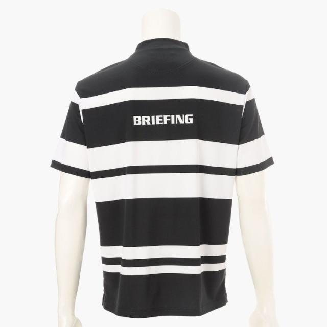 ブリーフィング ゴルフ モックシャツ メンズ 半袖 シャツ ハイネック モックネック バックロゴ ストレッチ 吸水速乾 UVカット パネルボーダー 軽量 春夏 秋 ゴルフウェア ブランド ロゴ BRIEFING GOLF BRG261M57_13