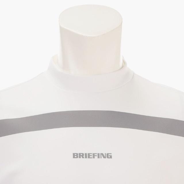 ブリーフィング ゴルフ モックシャツ メンズ 半袖 シャツ ハイネック モックネック バックロゴ ストレッチ 吸水速乾 UVカット パネルボーダー 軽量 春夏 秋 ゴルフウェア ブランド ロゴ BRIEFING GOLF BRG261M57_8