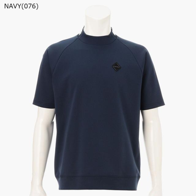 ブリーフィング ゴルフ モックシャツ メンズ 半袖 シャツ ハイネック モックネック ストレッチ 吸水速乾 UVカット 肌面ドライ リラックスフィット 春夏 秋 ゴルフウェア ブランド ロゴ BRIEFING GOLF BRG261M66_4