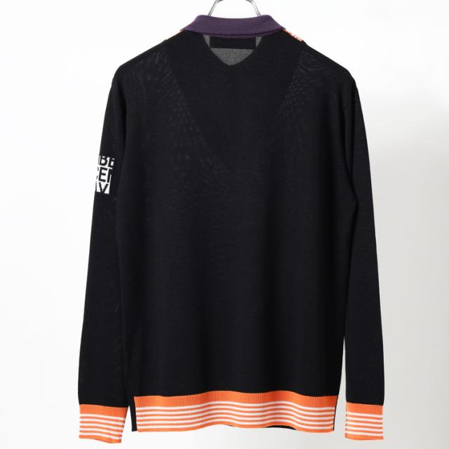 ディセンバーメイ ゴルフ ニットポロ メンズ レイヤード 長袖 セーター