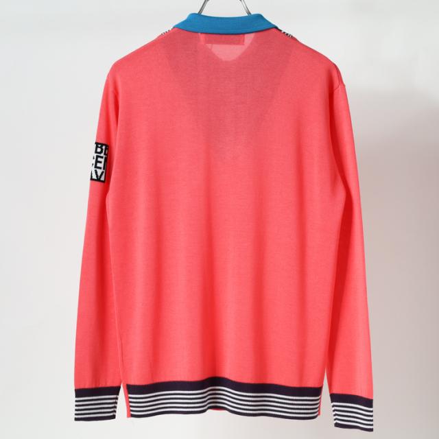 ディセンバーメイ ゴルフ ニットポロ メンズ レイヤード 長袖 セーター