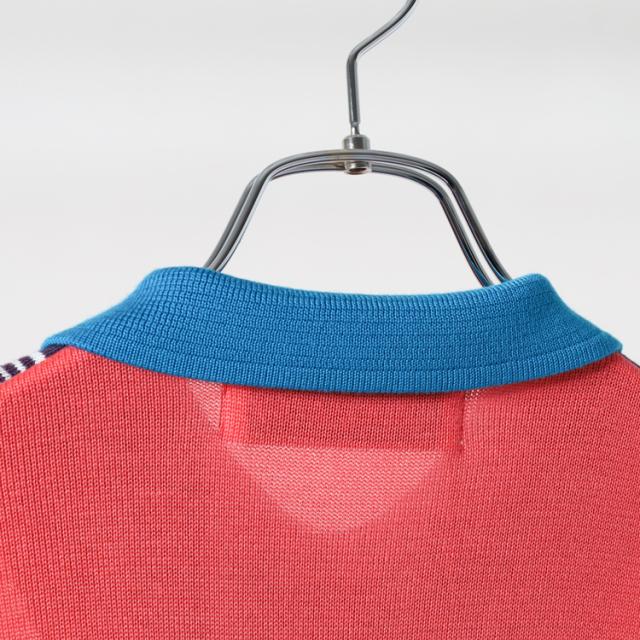 ディセンバーメイ ゴルフ ニットポロ メンズ レイヤード 長袖 セーター