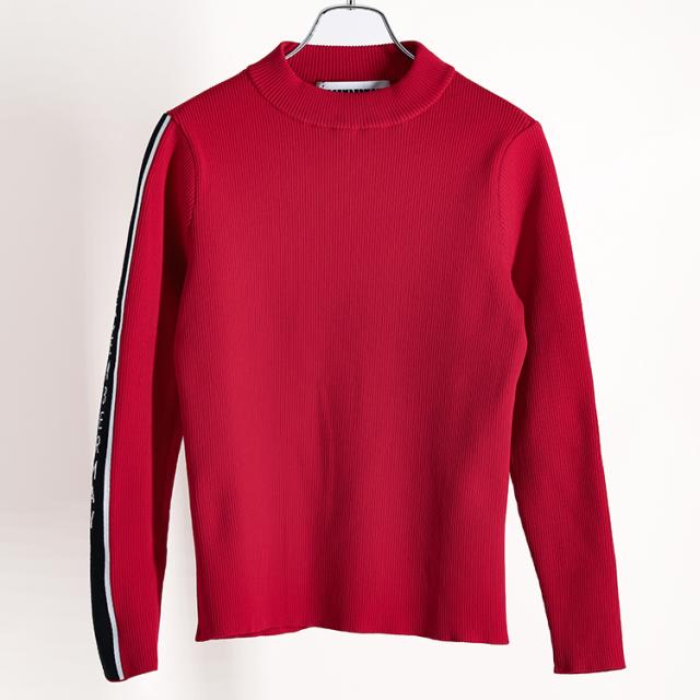 DECEMBER MAY 赤 クルーネックシャツ