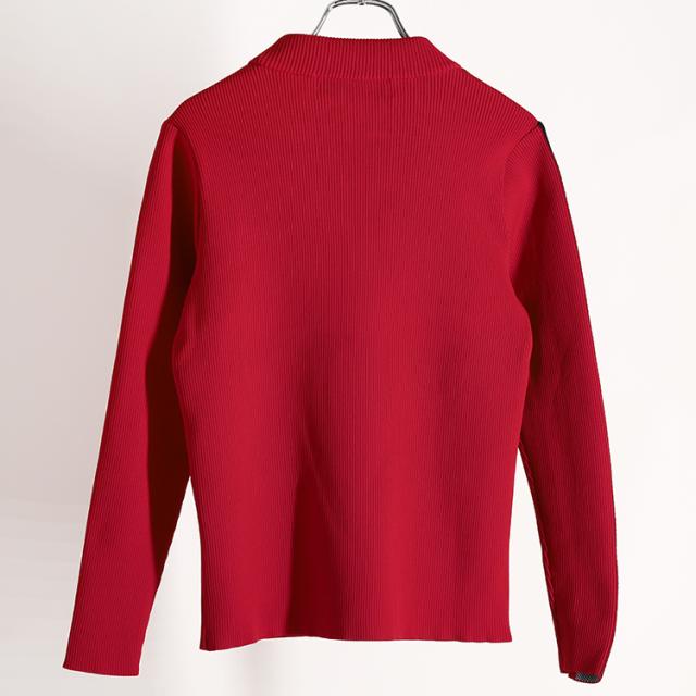 DECEMBERMAY ディッセンバーメイ ニット レディース 赤 ゴルフウェア