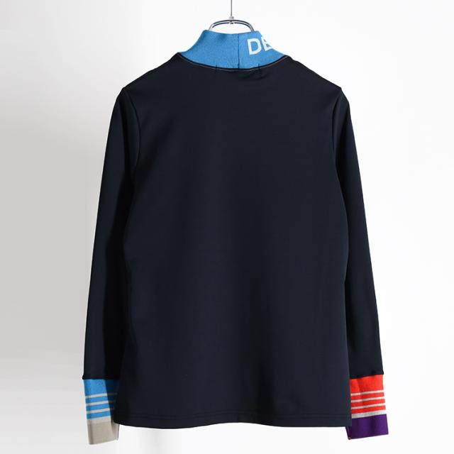 ディセンバーメイ ゴルフ モックシャツ レディース 長袖 ハイネック