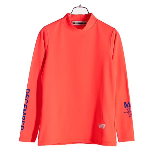 ディセンバーメイ ゴルフ モックシャツ レディース 長袖 ハイネック 裏起毛 保温 吸水速乾 ゴルフウェア 春 秋 冬 ゴルフウェア ブランド 2-312-0508 DECEMBERMAY