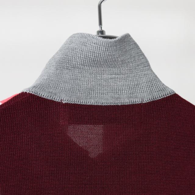 ディセンバーメイ ゴルフ ニットポロ レディース レイヤード 長袖