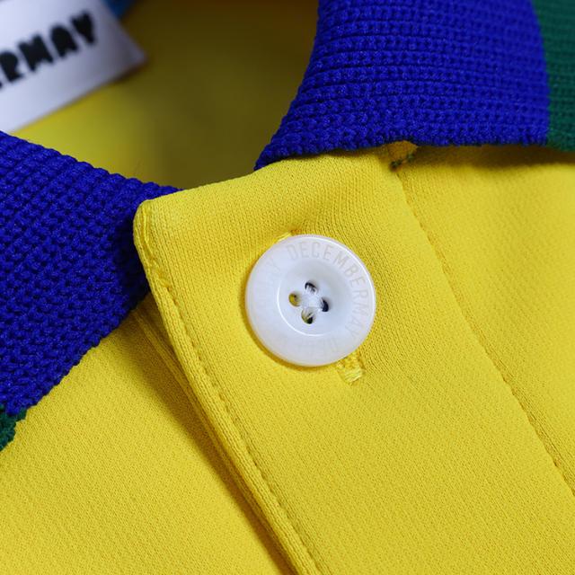 Decembermay 長袖ポロ 男女兼用 Unisex2