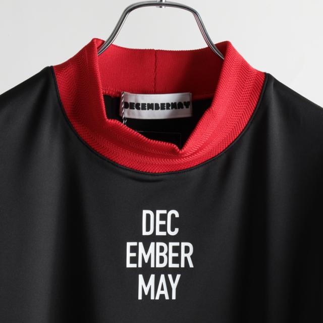 DECEMBERMAY（ディッセンバーメイ）ロゴモックネックシャツ ブラック