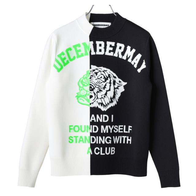 ディセンバーメイ ゴルフ ニット レディース 長袖 ハイネック モック