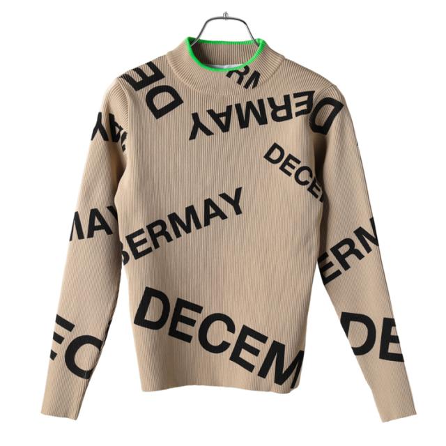 DECEMBER MAY Vネックセーター S-Mサイズ ホワイト DECEMBER MAY V