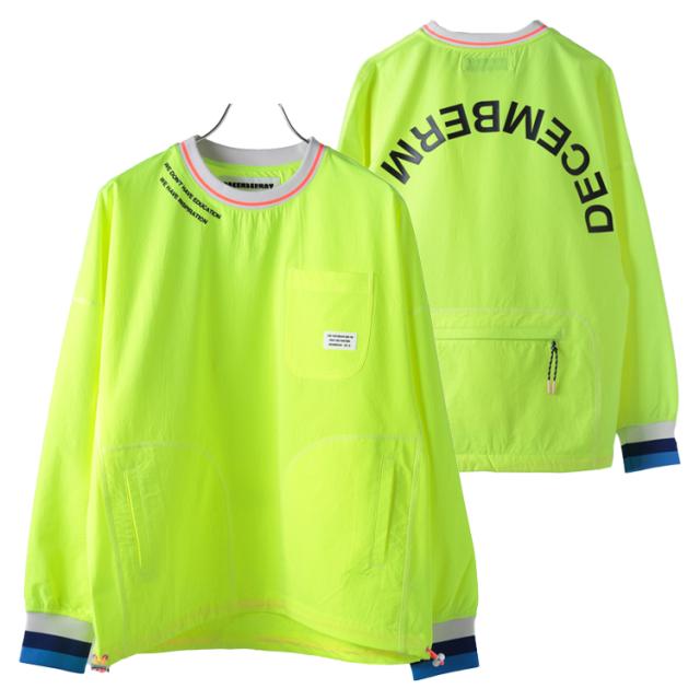 ディセンバーメイ ゴルフ プルオーバー レディース 長袖 トップス クルーネック スニード ウインドブレーカー ナイロン ストレッチ 撥水 防風 小雨 簡易レイン ゴルフウェア ブランド DECEMBERMAY 2-412-1550