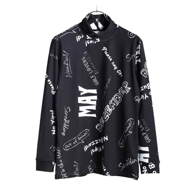 ディセンバーメイ ゴルフ モックシャツ メンズ 長袖 ハイネック 裏起毛 保温 ストレッチ ゴルフウェア 春 秋 冬 ゴルフウェア ブランド 1-312-0509 DECEMBERMAY