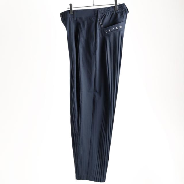 ディセンバーメイ ゴルフ パンツ メンズ ワイドパンツ テーパードパンツ ストレッチ プリーツ 速乾 耐シワ サステナブル 無地 ゴルフウェア ブランド 1-405-2048 DECEMBERMAY_4
