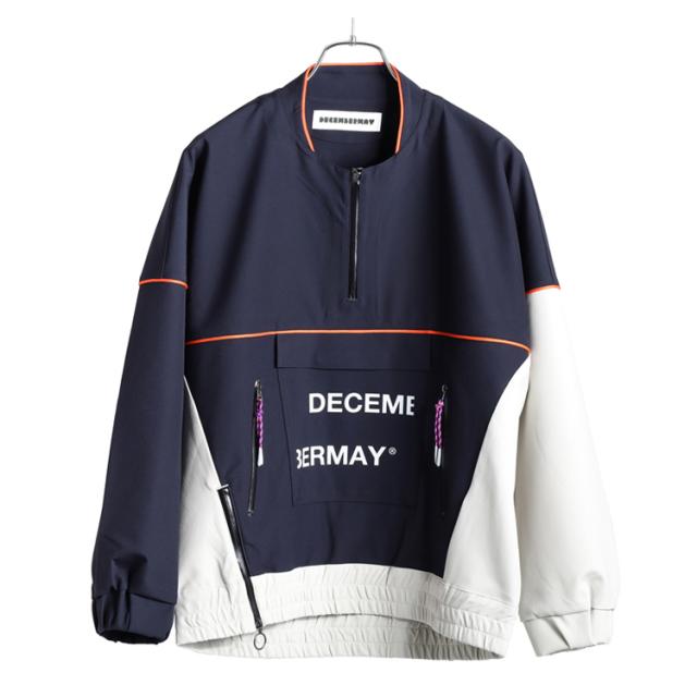ディセンバーメイ ゴルフ ブルゾン レディース 長袖 トップス ハーフジップ ウインドブレーカー ナイロン ストレッチ 撥水 防風 ブランドの通販は