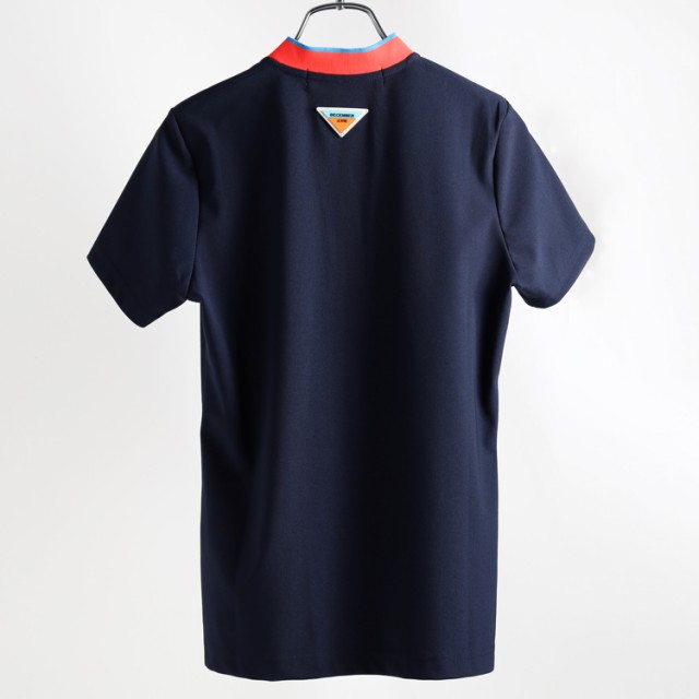 DECEMBER MAY 青 ポロシャツ（Color combination polo
