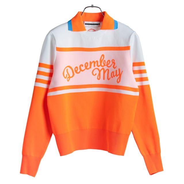 ディセンバーメイ ゴルフ ニット レディース 長袖 クルーネック サマーニット 吸水速乾 軽量 薄手 洗濯可能 無地 ゴルフウェア ブランド DECEMBERMAY 2-405-1025
